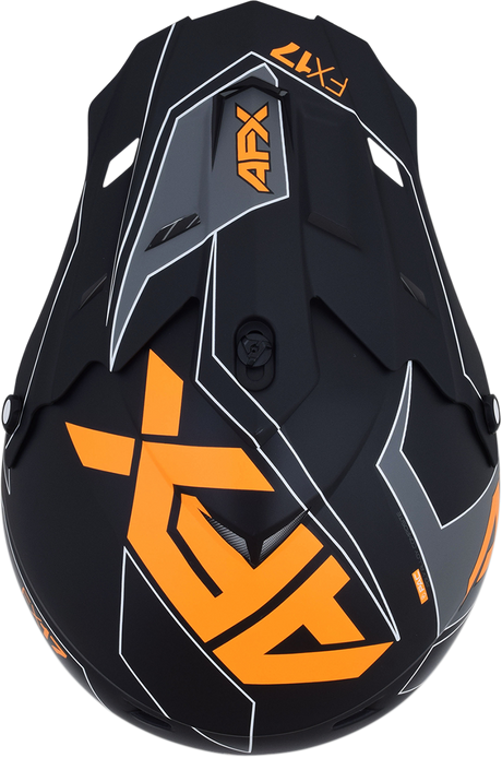 AFX FX-17 Helmet - Aced - Matte Black/Orange - XL 0110-6507