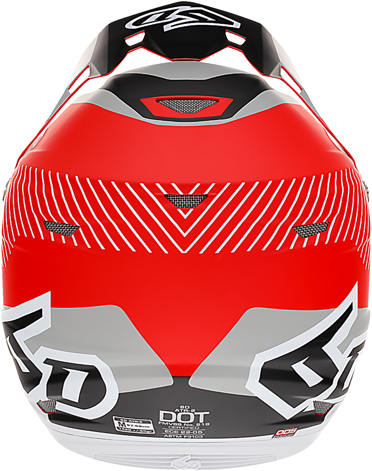 6D ATR-2 Helmet - Fusion - Red - Medium 12-2936