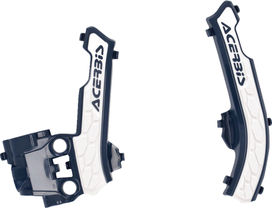 ACERBIS X-Grip Frame Guards - Blue/White 2979611006