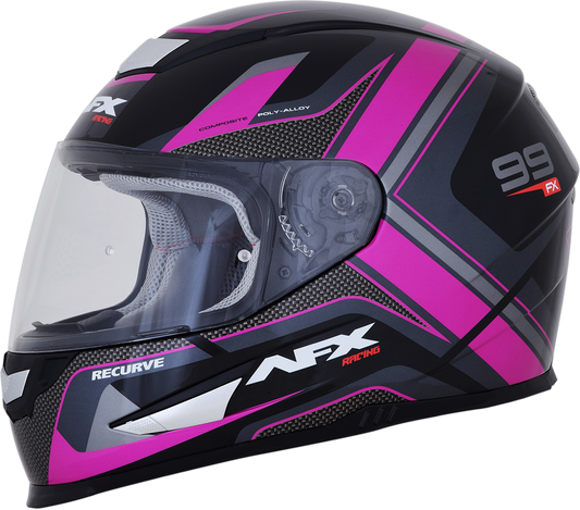 AFX FX-99 Helmet - Recurve - Black/Fuchsia - XS 0101-11101