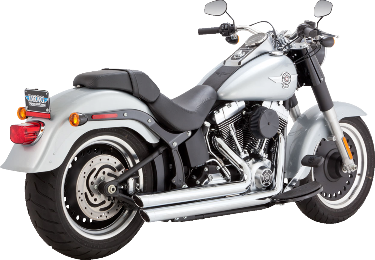 VANCE & HINES Big Shots Staggered Exhaust System - Chrome 17339