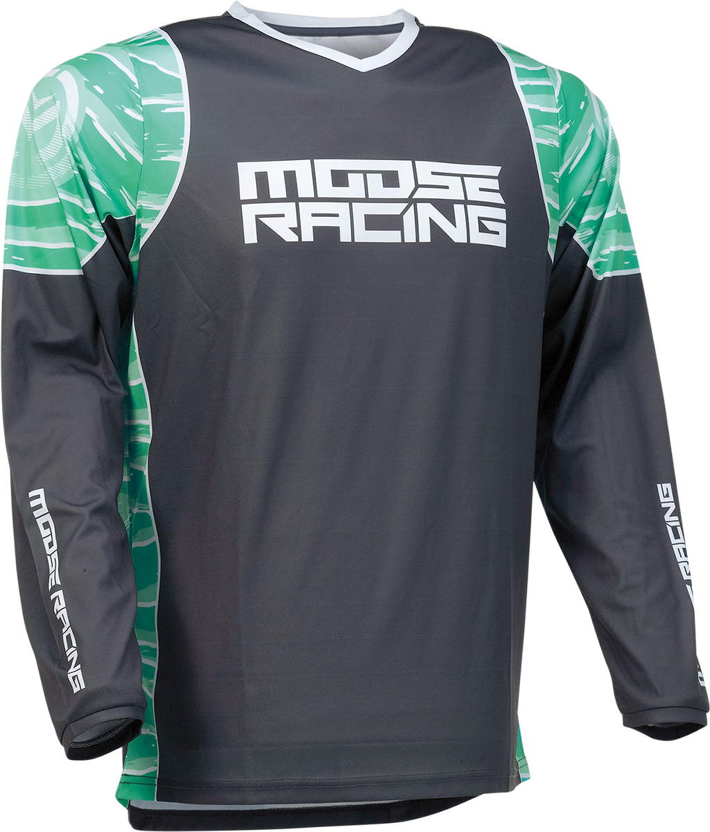 MOOSE RACING Qualifier Jersey - Teal/Gray - Large 2910-6960