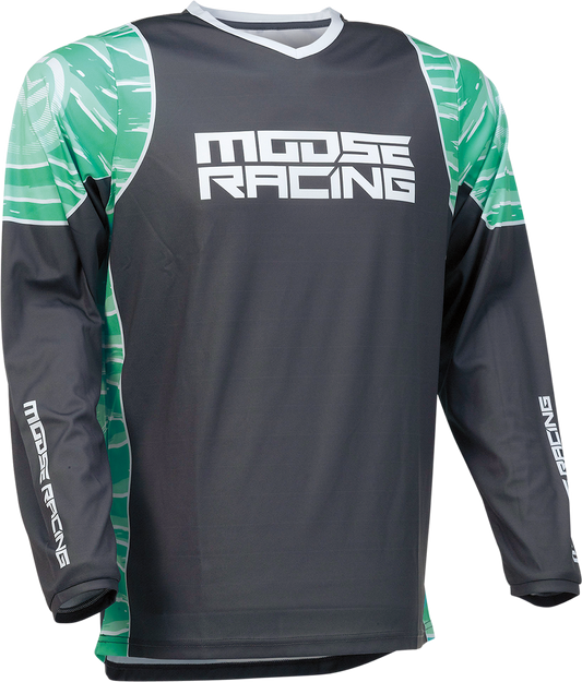 MOOSE RACING Qualifier Jersey - Teal/Gray - Large 2910-6960