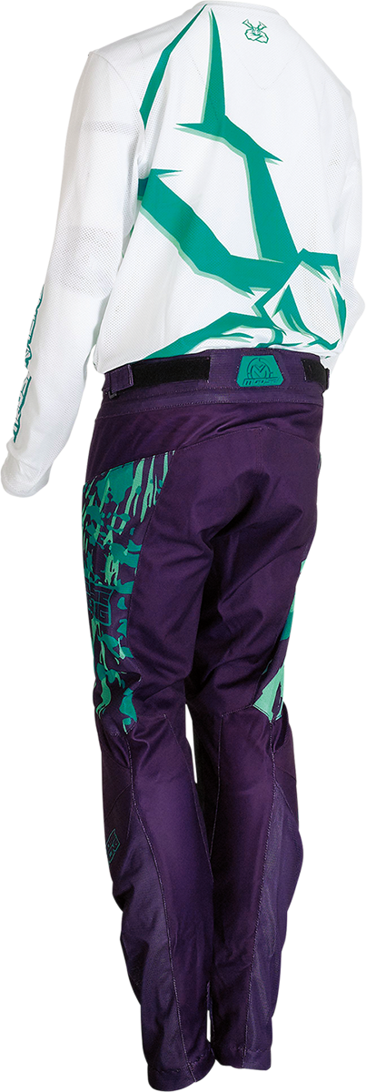 MOOSE RACING Pantalones Agroid para jóvenes - Púrpura/Verde azulado - 24 2903-2174 