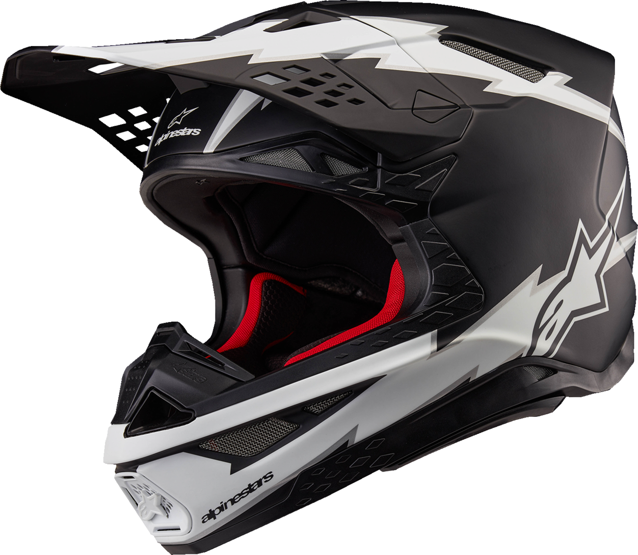 Casco ALPINESTARS Supertech M10 - Ampress - MIPS - Negro mate/Blanco - Grande 8300823-1121-L 