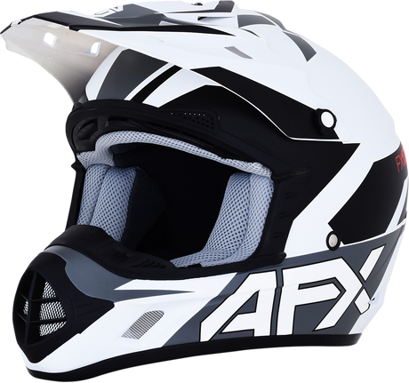 AFX FX-17 Helmet - Aced - Matte White/White - XL 0110-6497