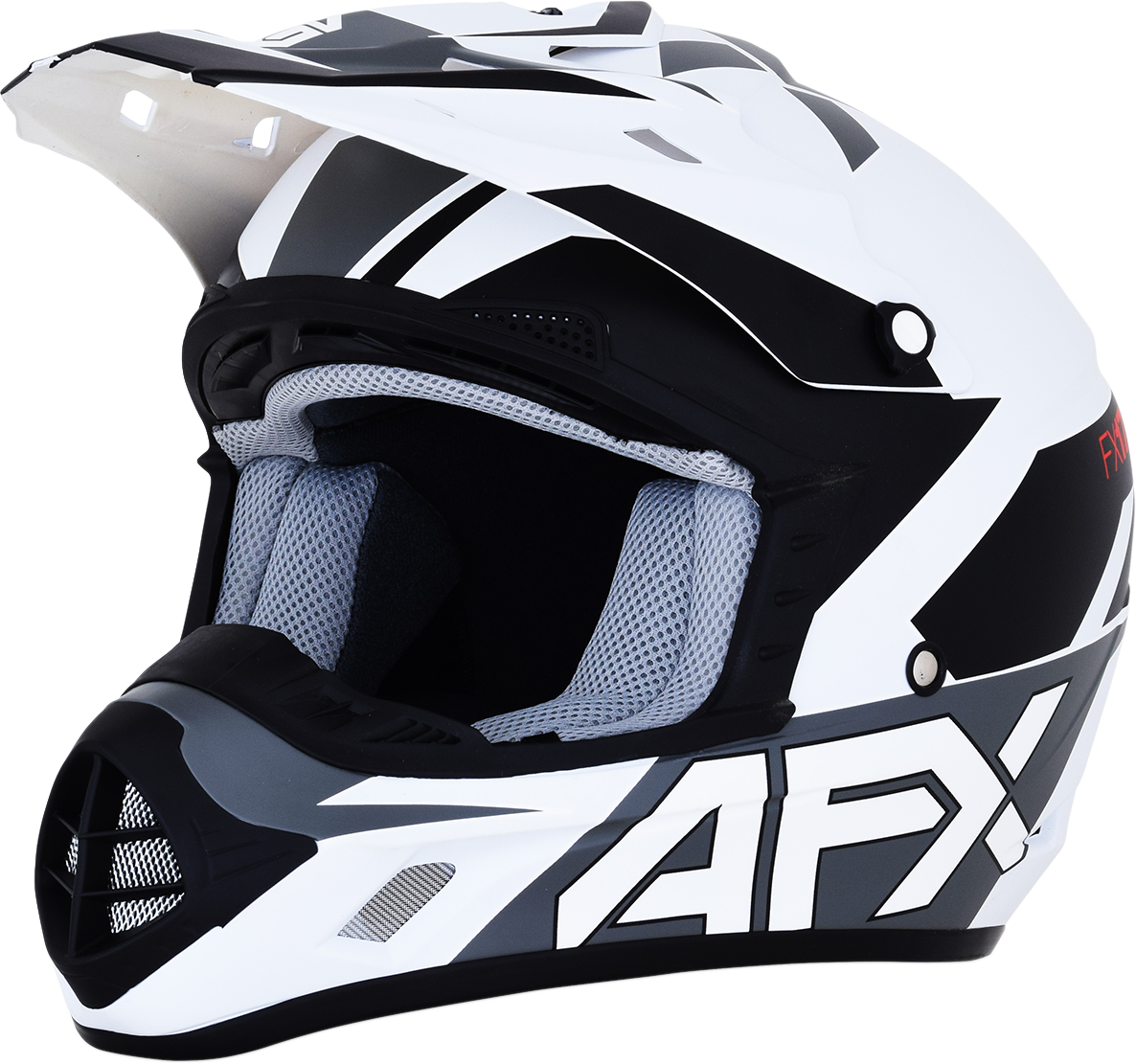 AFX FX-17 Helmet - Aced - Matte White/White - Small 0110-6494