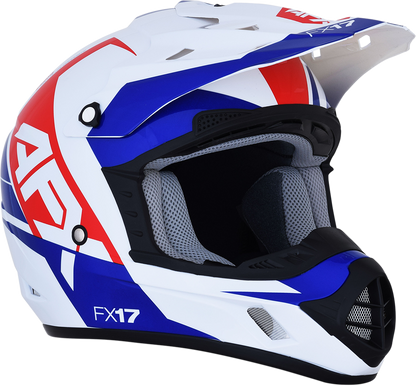 AFX FX-17 Helmet - Aced - Red/White/Blue - Medium 0110-6480