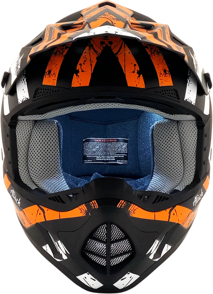 AFX FX-17 Helmet - Attack - Matte Black/Orange - Small 0110-7155