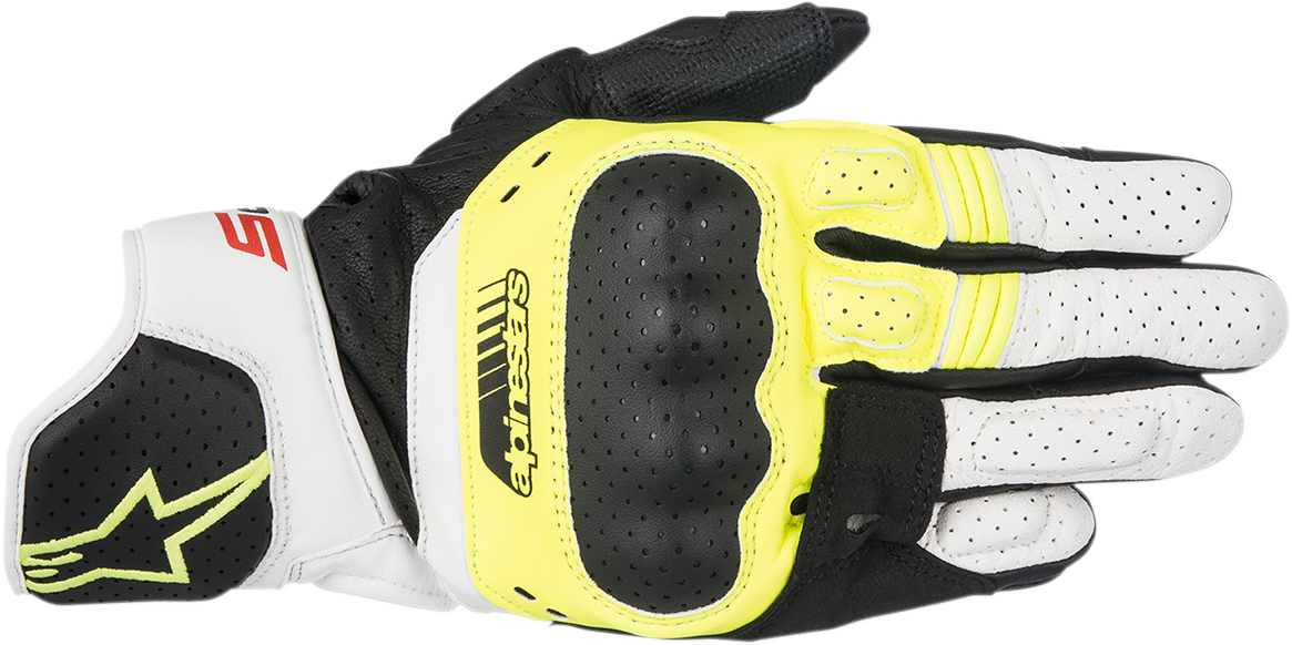 ALPINESTARS SP-5 Gloves - Black/Fluo Yellow/White - Medium 3558517-158-M