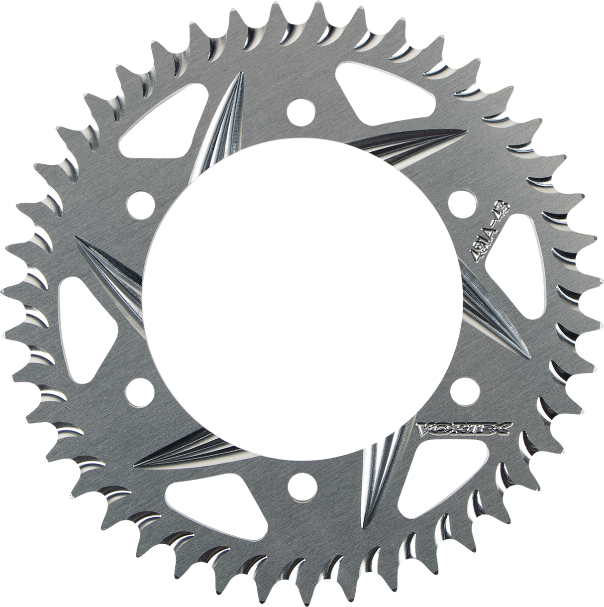 VORTEX Aluminum Sprocket - Silver - Rear - 43 Tooth 491A-43