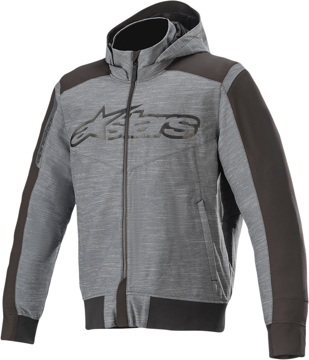 Sudadera con capucha ALPINESTARS Rhod Windstopper - Gris/Negro - Mediana 4200420-9121-M