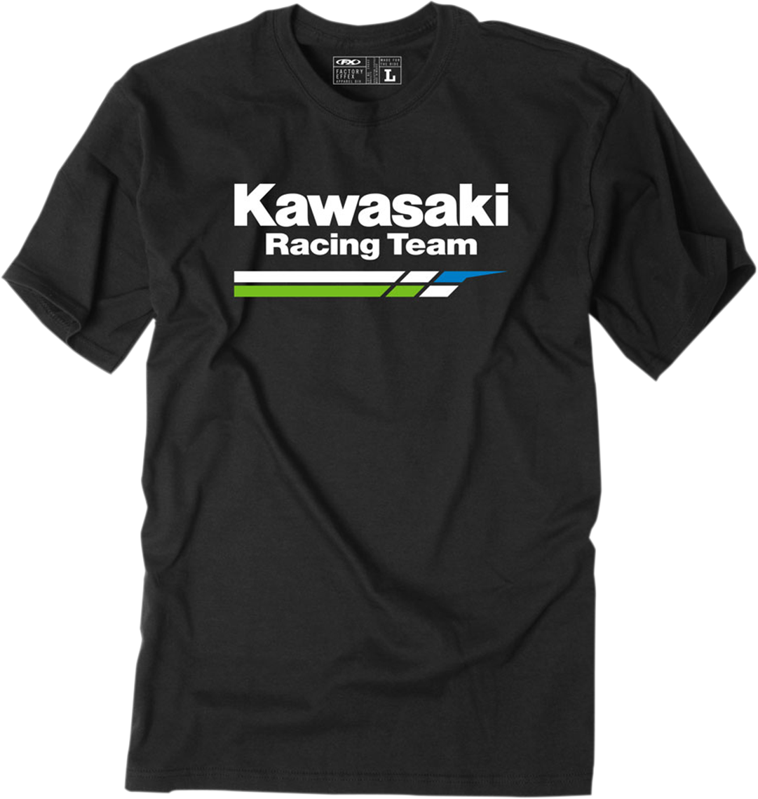 FACTORY EFFEX Kawasaki Racing T-Shirt - Black - Medium  18-87102
