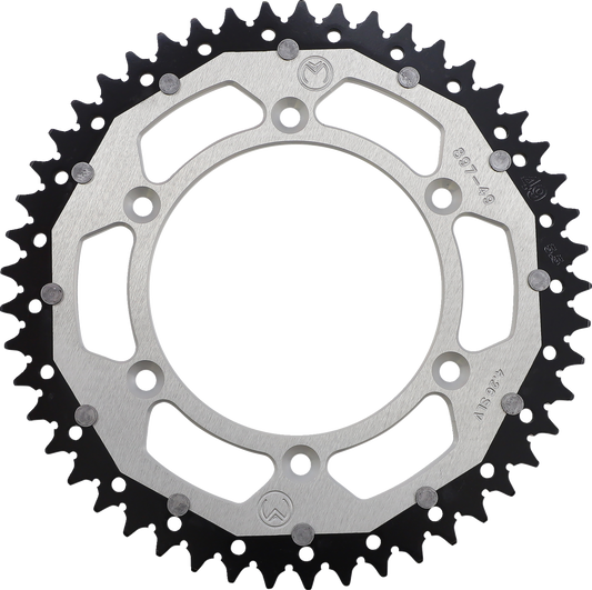 MOOSE RACING Dual Sprocket - Silver - 49 Tooth 1210-897-49-11X