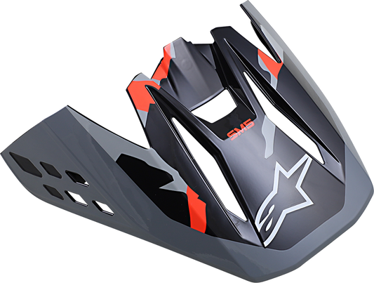 ALPINESTARS SM5 Visor - Rover - Gray/Red 8983821-1392