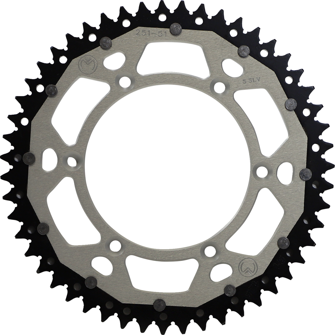 MOOSE RACING Dual Sprocket - Silver - 51 Tooth 1210-251-51-11X