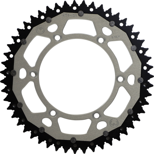 MOOSE RACING Dual Sprocket - Silver - 51 Tooth 1210-251-51-11X