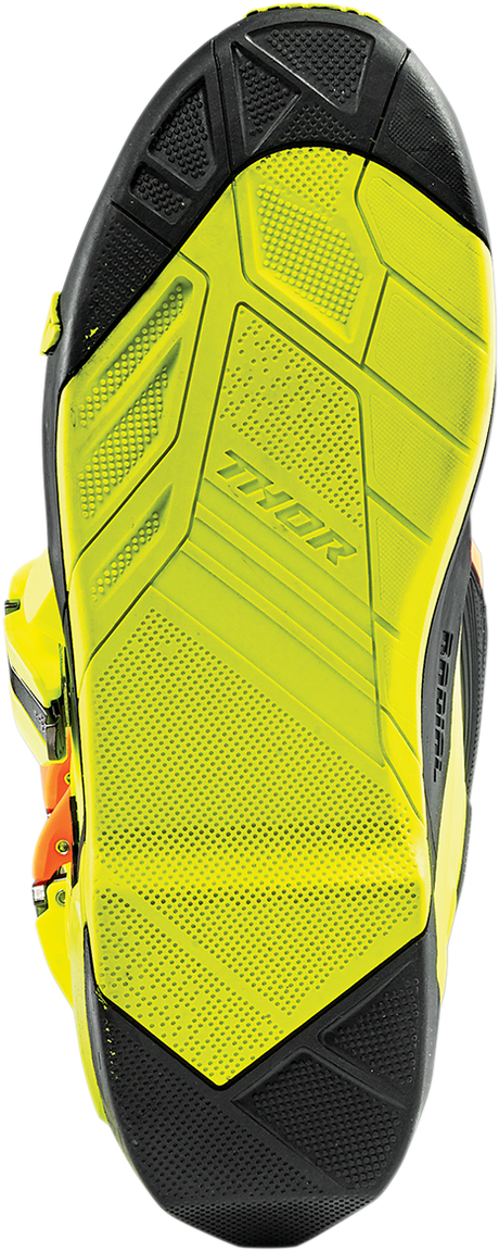 Suelas de repuesto para botas radiales THOR - Negro/Amarillo fluorescente - Talla 14-15 3430-0906 
