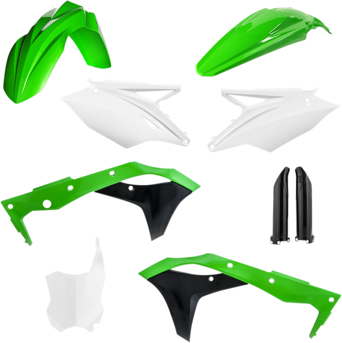 ACERBIS Full Replacement Body Kit - OEM Green/White/Black 2685826812