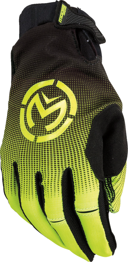 MOOSE RACING SX1™ Gloves - Hi-Vis Yellow/Black - Large 3330-7335