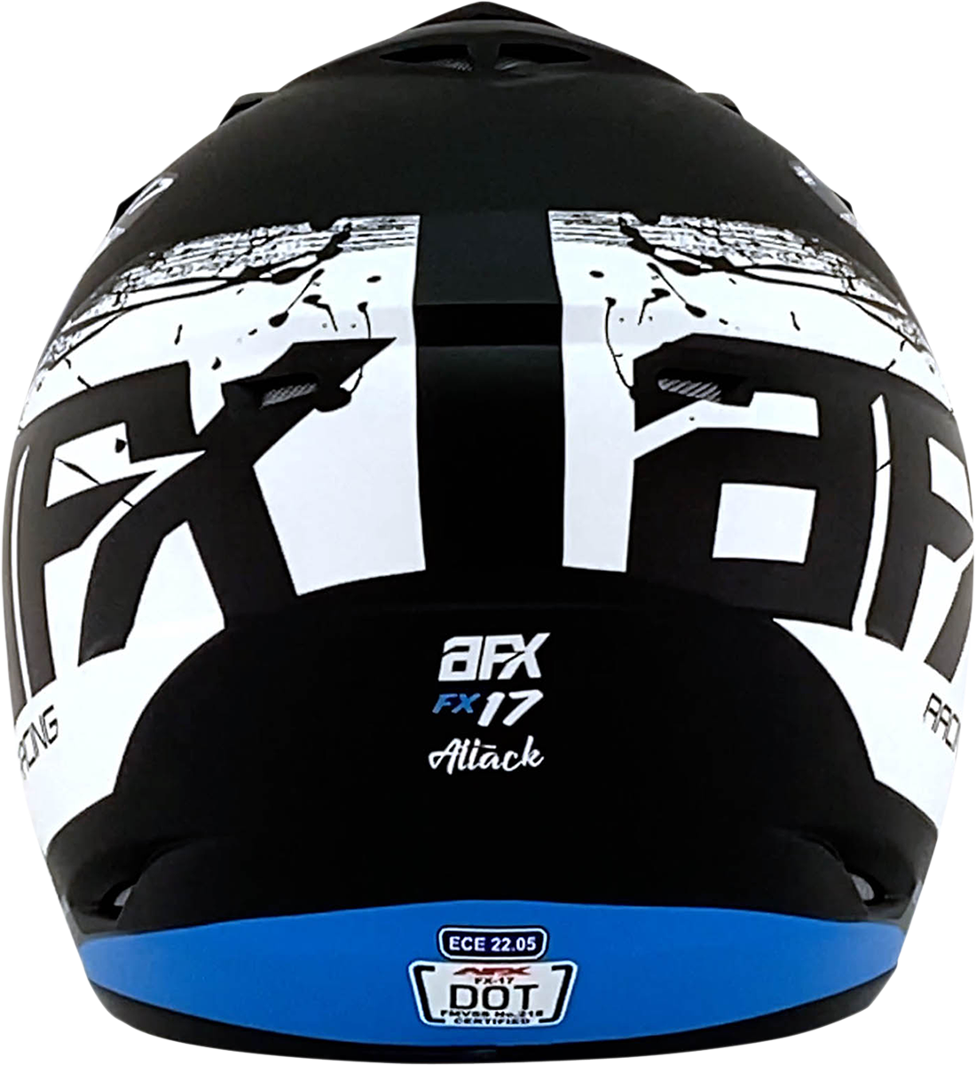 AFX FX-17 Helmet - Attack - Matte Blue/Black - Large 0110-7163