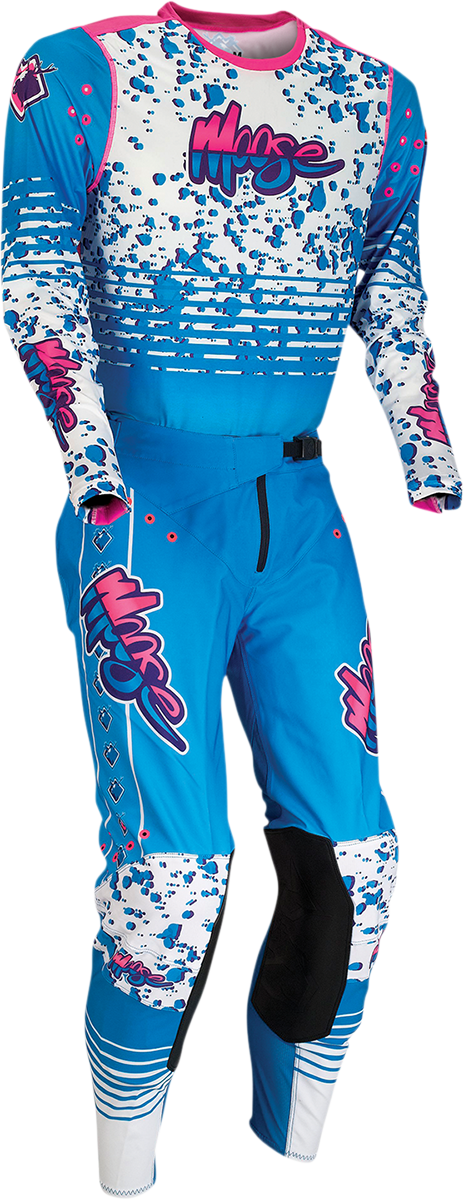 MOOSE RACING Agroid Jersey - Blue/Pink/White - Small 2910-6386