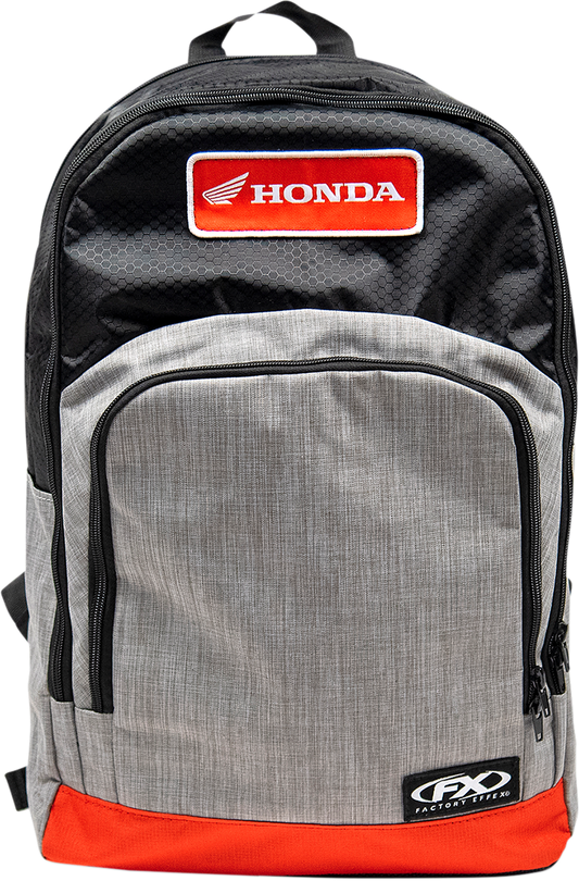 FACTORY EFFEX Honda Standard Backpack - Black/Gray/Red 23-89310