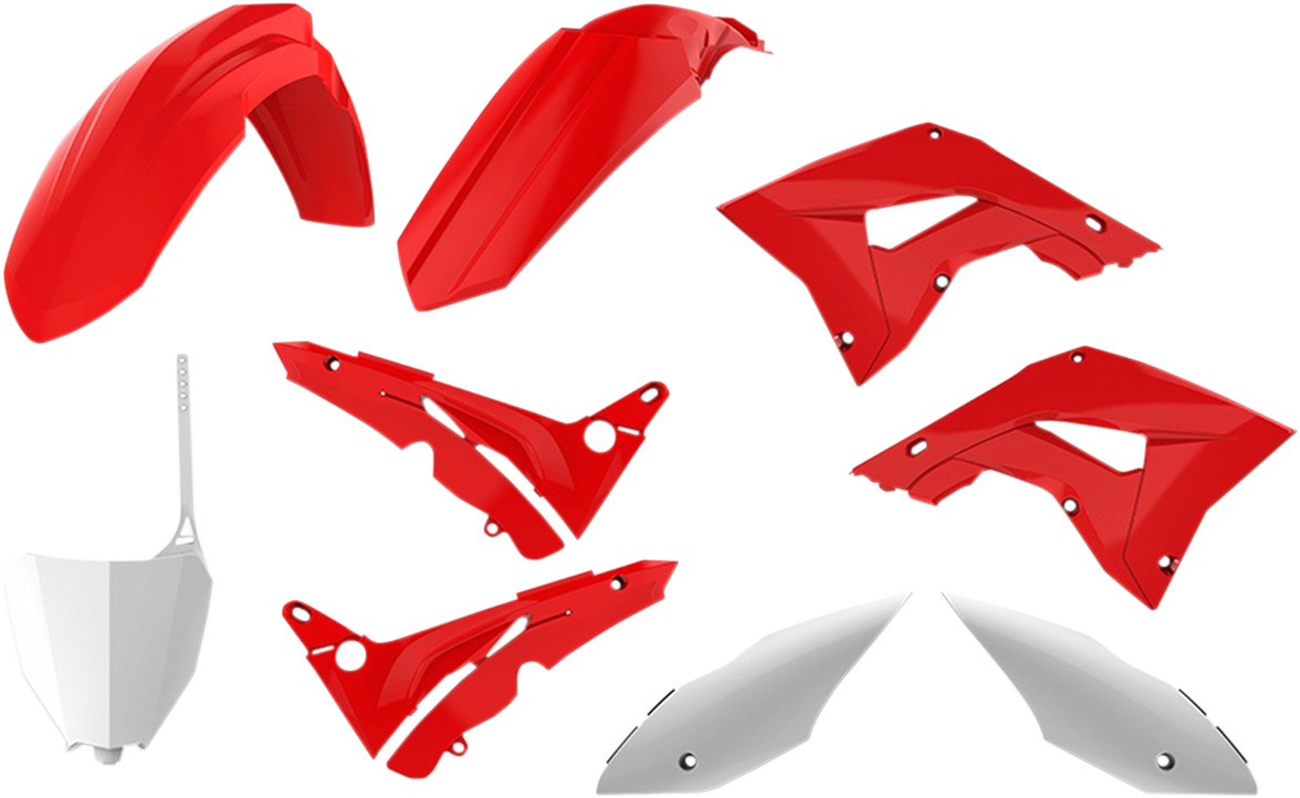 Kit de carrocería POLISPORT - Remodelado - Completo - OEM Rojo/Blanco - CR 125R/250R 90772