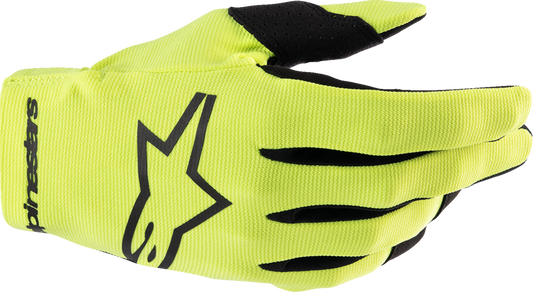 Guantes ALPINESTARS Radar - Amarillo fluo/Negro - Pequeños 3561824-551-S