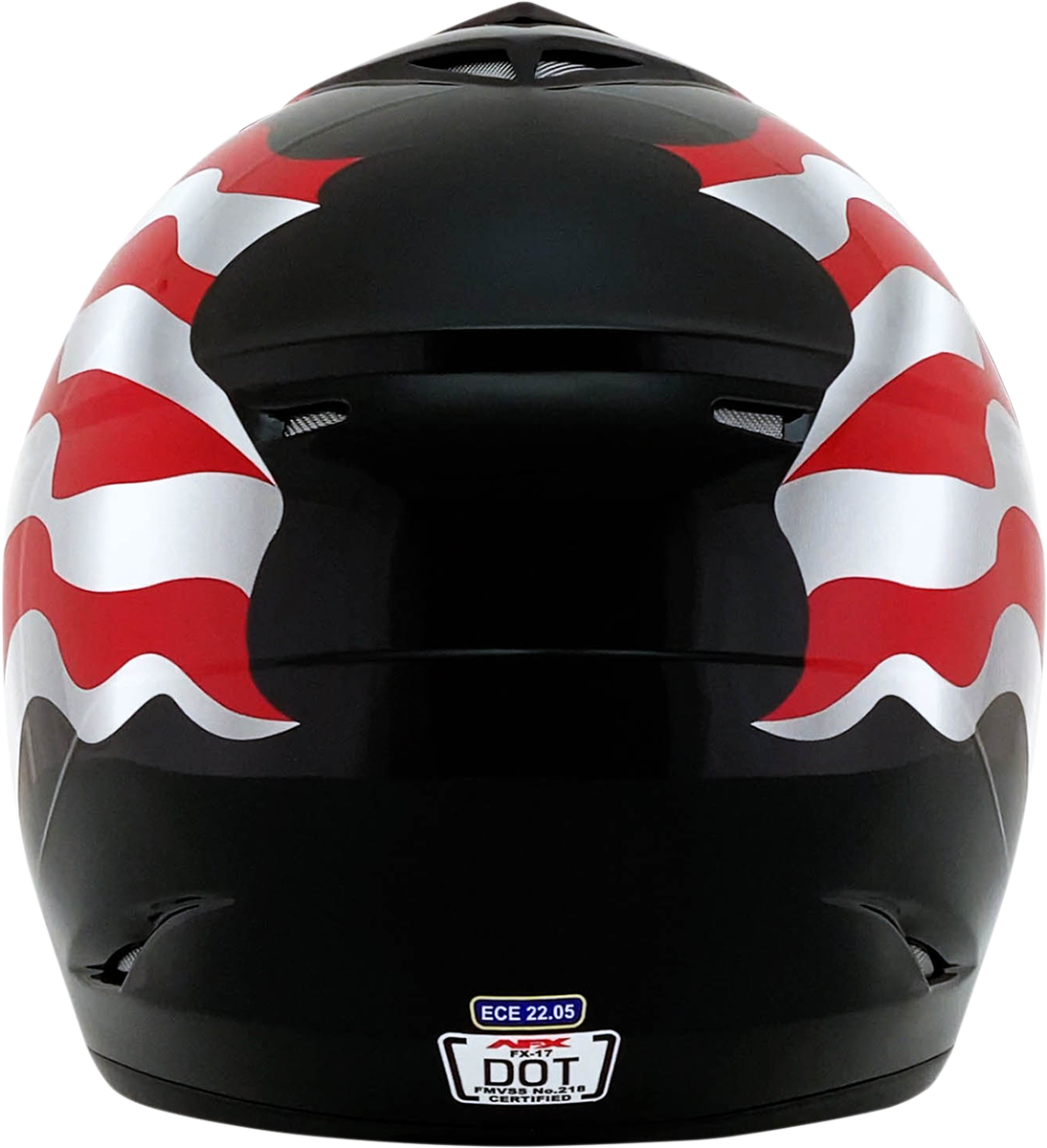 AFX FX-17 Helmet - Flag - Black - XS 0110-2368