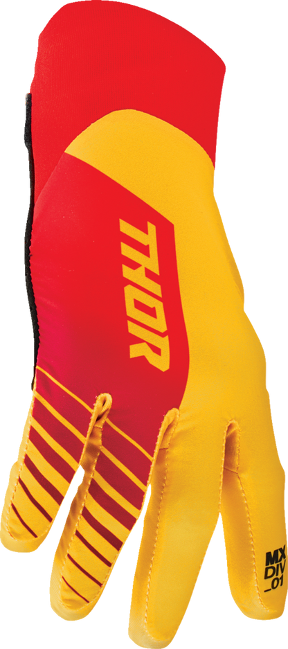 THOR Agile Gloves - Analog - Lemon/Red - XS 3330-7651