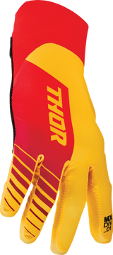 THOR Agile Gloves - Analog - Lemon/Red - Medium 3330-7653