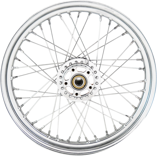 DRAG SPECIALTIES Front Wheel - Dual Disc/ABS - Chrome - 19"x2.50" - '14+ 1200C/1200X DUAL DISC,XL1200C/X ONLY 64561