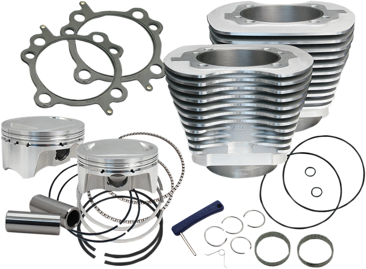 S&S CYCLE Cylinder Kit - 100" - Silver Harley-Davidson 1999-2006 BORE SIZE4.000"  910-0642