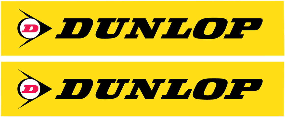 FACTORY EFFEX FX Swingarm Sticker - Dunlop - Yellow 02-7065