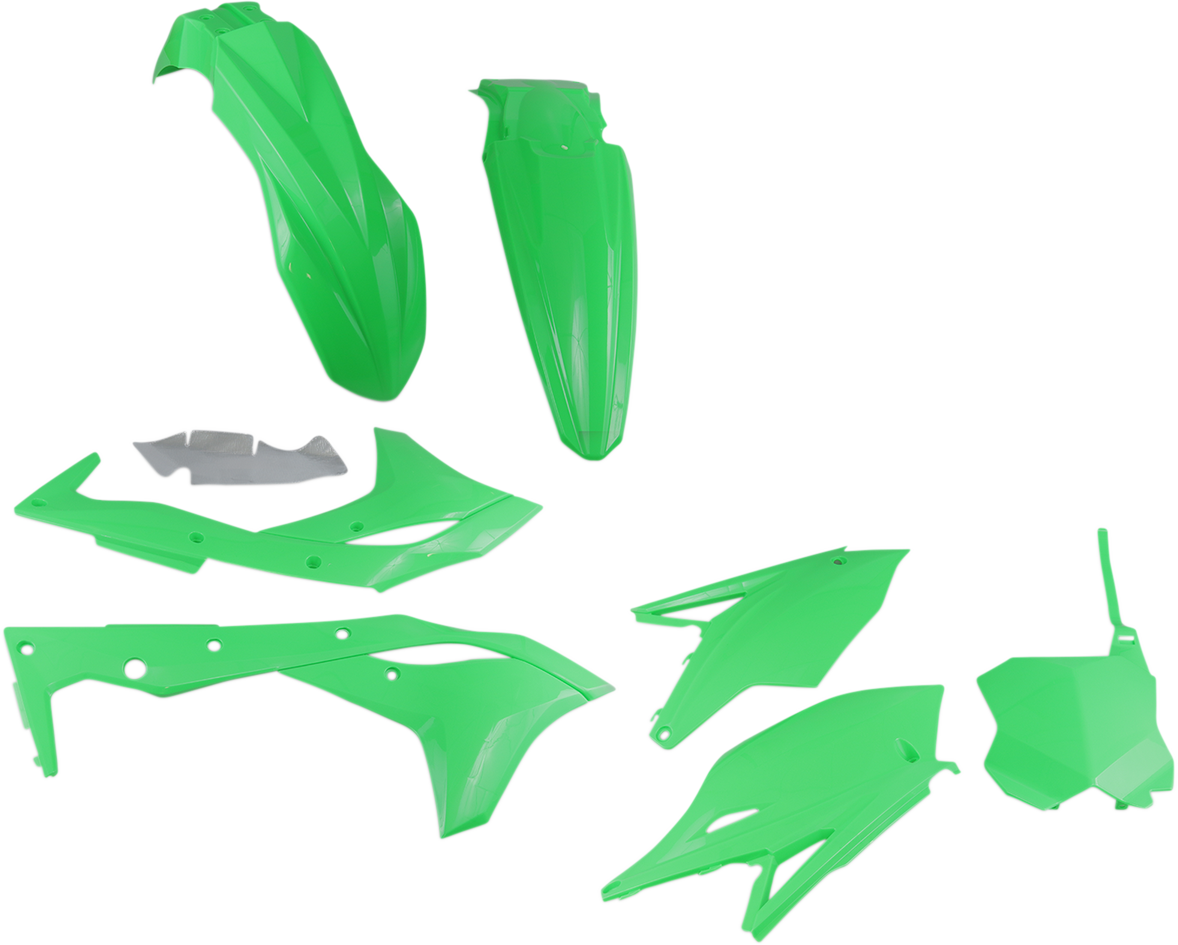 Kit de carrocería de repuesto UFO Verde fluorescente KX250F 2018-2020 KAKIT225-AFLU