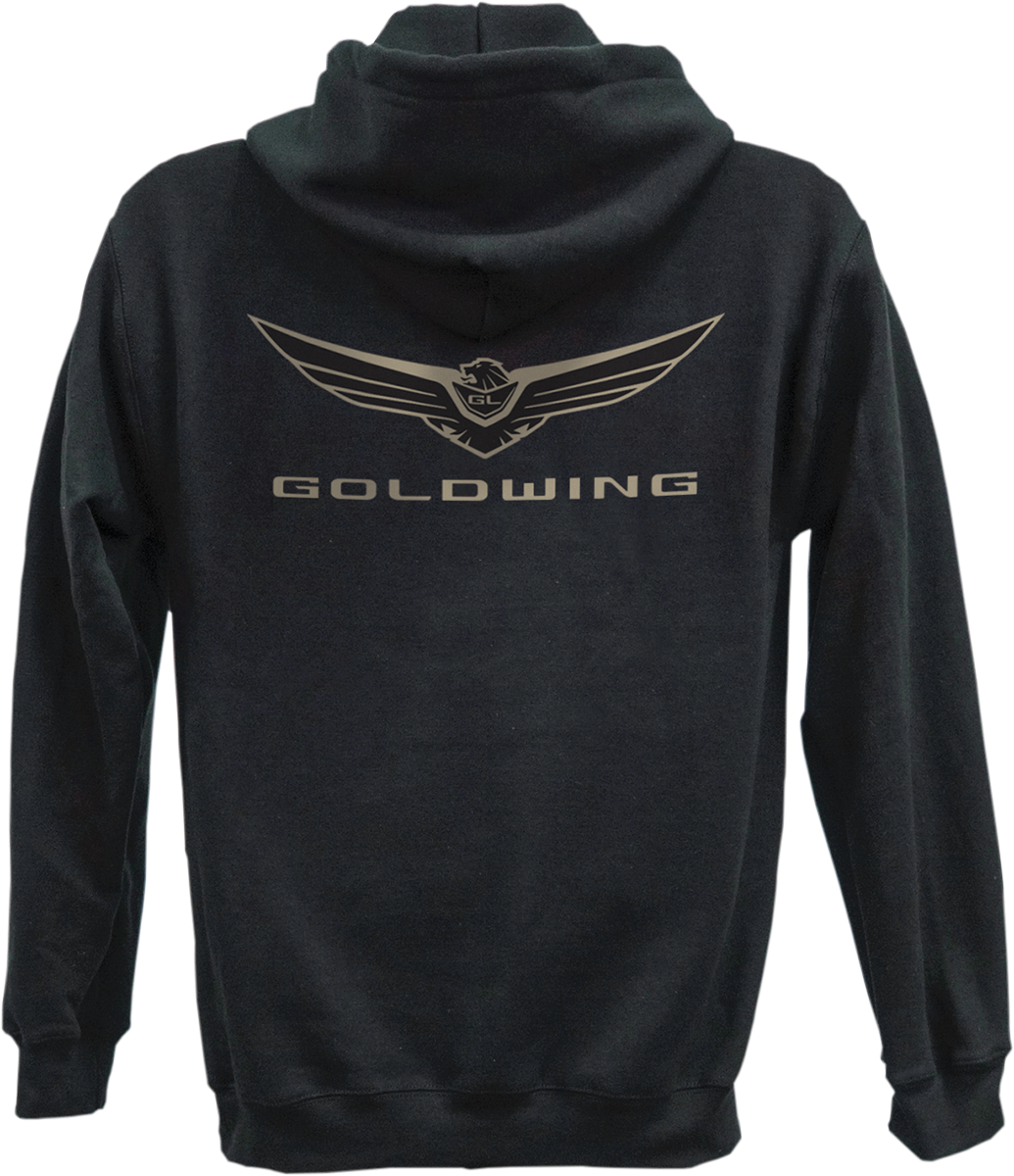 FACTORY EFFEX Sudadera con capucha y cremallera Goldwing Icon - Negro - Grande 25-88804 