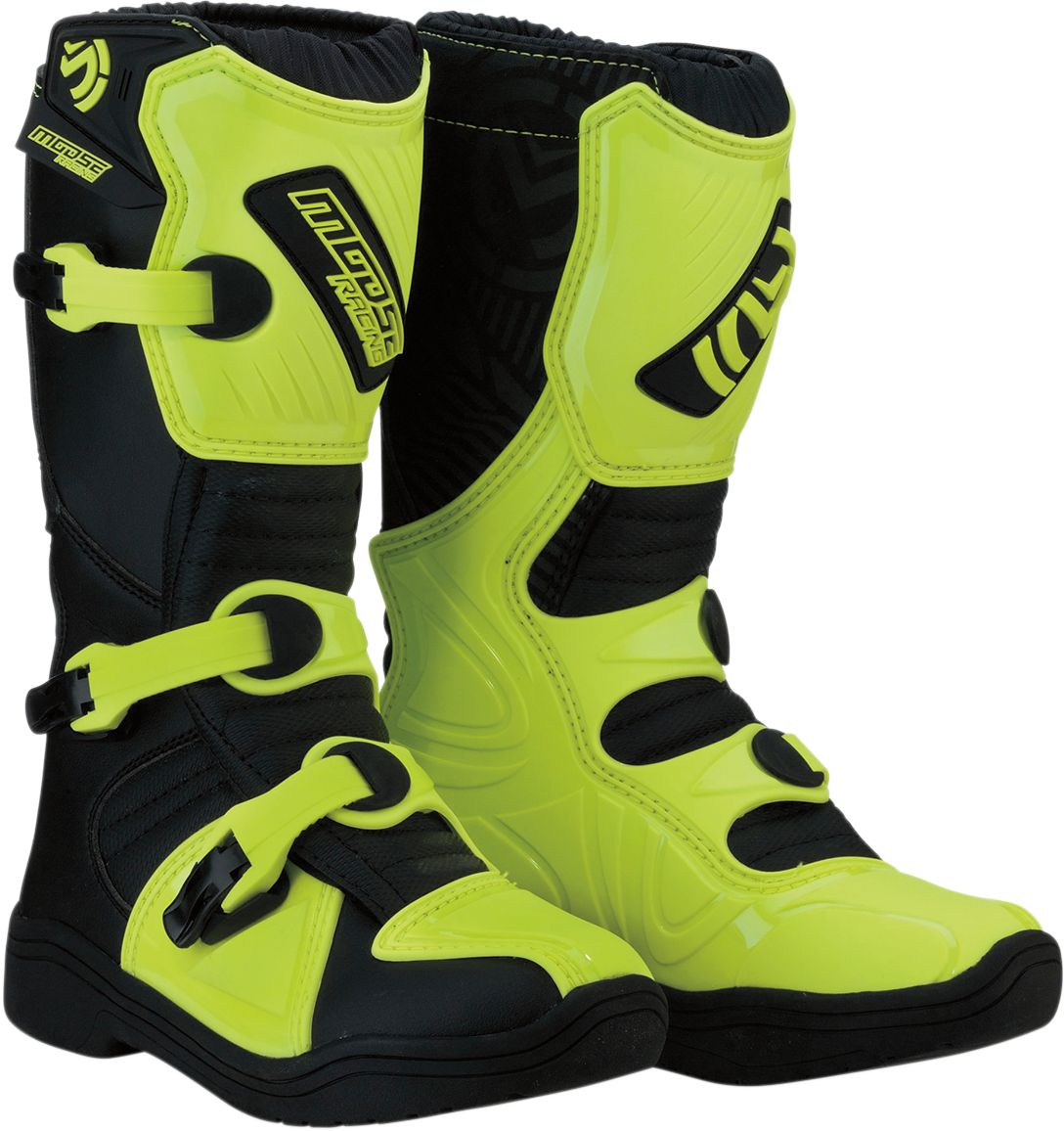Botas MOOSE RACING M1.3 - Negro/Amarillo de alta visibilidad - Talla 1 3411-0444 