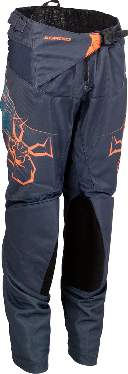 MOOSE RACING Pantalones Agroid para jóvenes - Azul/Naranja - 18 2903-2337 