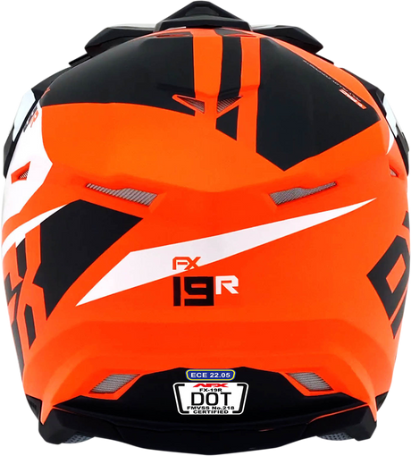 AFX FX-19R Helmet - Racing - Matte Orange - Large 0110-7085