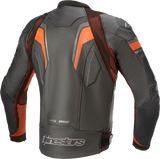 Chaqueta de cuero ALPINESTARS GP Plus R v3 Rideknit - Negro/Rojo Fluo - US 52 / EU 62 3100321-1030-62 