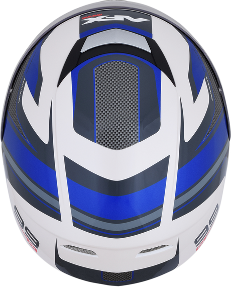 AFX FX-99 Helmet - Recurve - Pearl White/Blue - Small 0101-11121