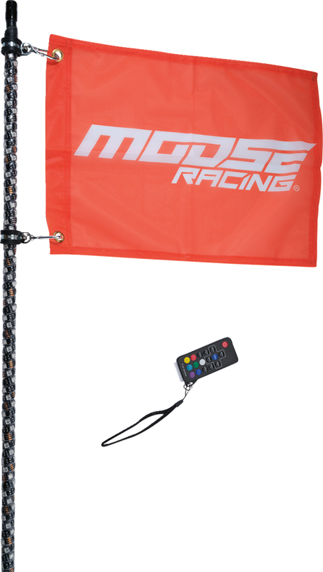 MOOSE RACING 3' Whip Light - RGB - Black SB-RGBR-131-PU