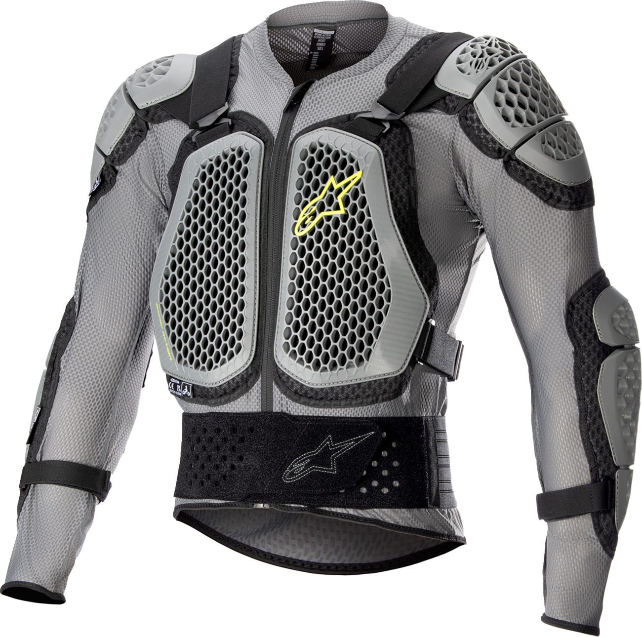 ALPINESTARS Bionic Action V2 Protection Jacket - Gray/Black/Yellow - Large 6506823-915-L