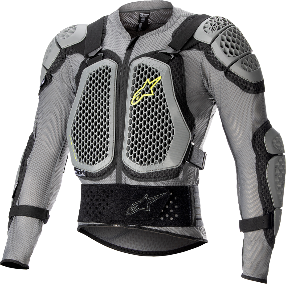 ALPINESTARS Bionic Action V2 Protection Jacket - Gray/Black/Yellow - 2XL 6506823-915-2X