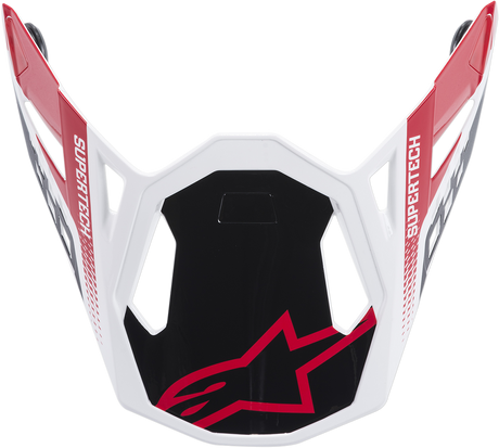 ALPINESTARS Supertech M8 Visor - Triple - Red/Gloss White 8981419-1180