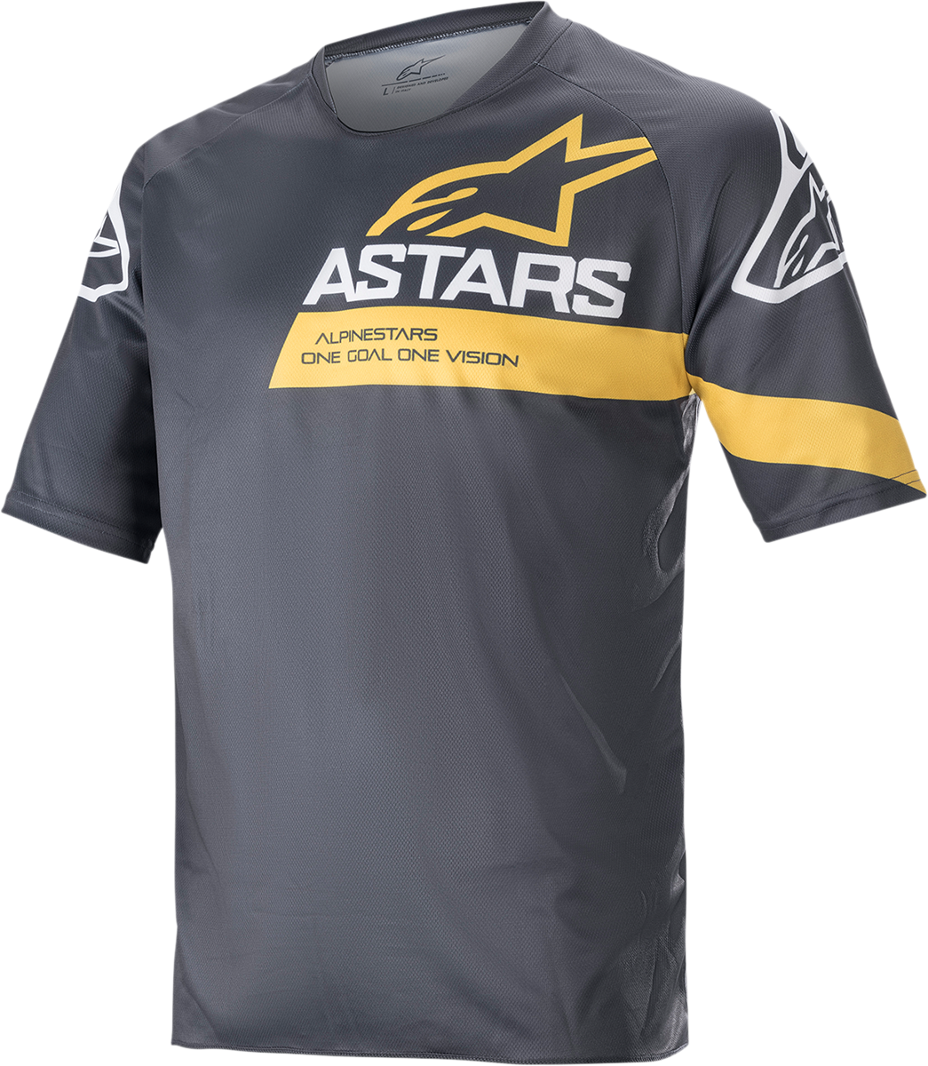 ALPINESTARS Racer V3 Jersey - Gray/Yellow - Large 1762922-1619-LG