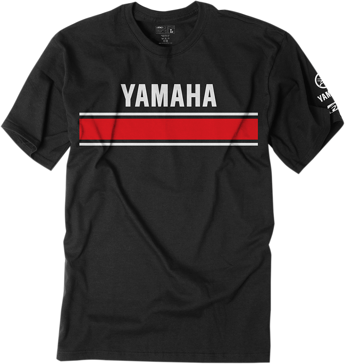 FACTORY EFFEX Yamaha Camiseta retro - Negra - Grande 20-87204 