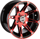 MOOSE UTILITY Wheel - 387X - Rear - Anodized Red/Black - 14x8 - 4/136 - 4+4 387MO148136BWR4