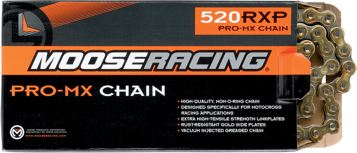 MOOSE RACING 520 RXP - Pro-MX Chain - Gold - 112 Links M574-00-112